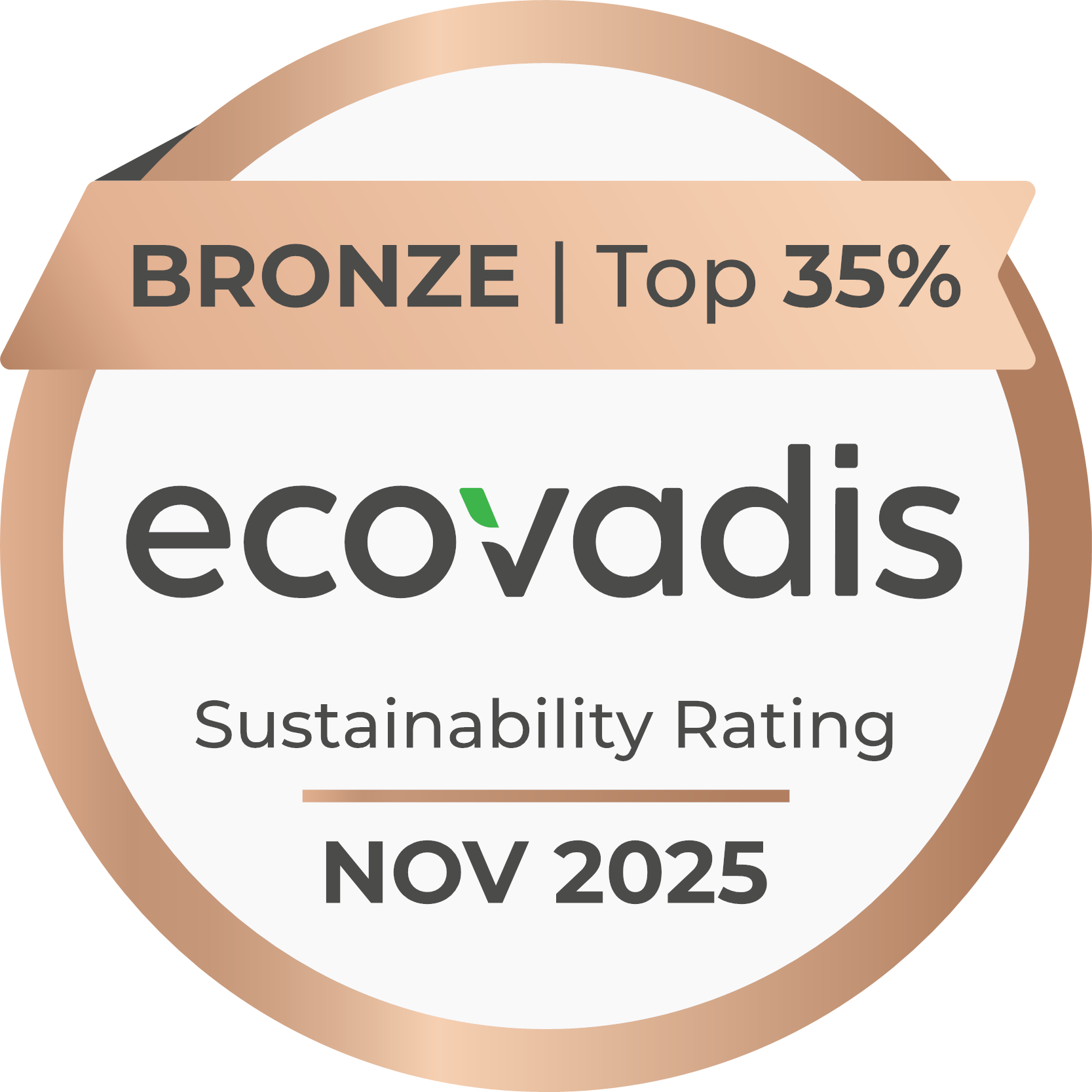 EcoVadis 可一连生长评级